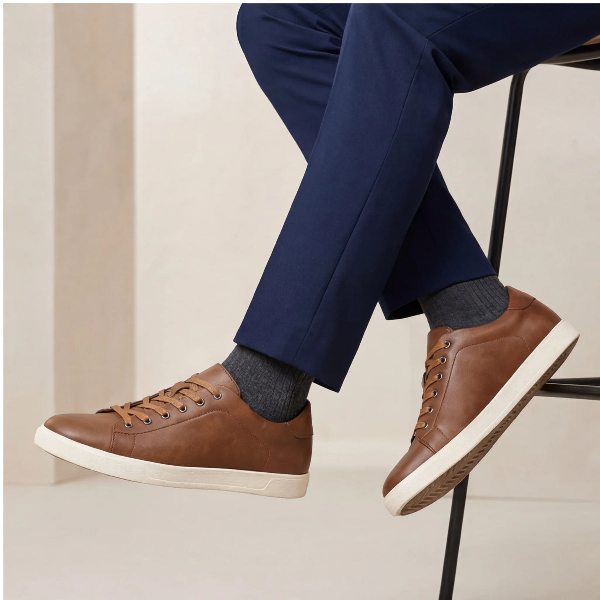 Men's casual shoes 2025 brand fashion comfortable leather shoes men