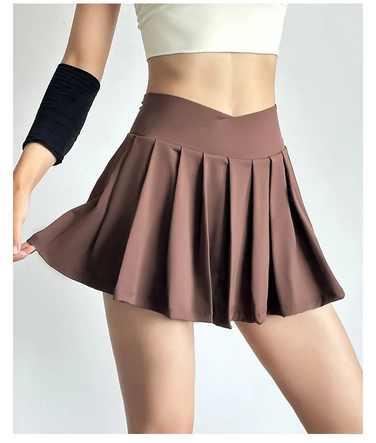 Women’s High-Waist Pleated Active Skort