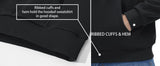 TACVASEN Autumn Winter Fleece Hoodies Mens Thermal Warm Hooded Sweatshirts Pockets Casual Hoodies Pullover Tops Male