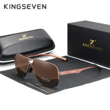 KINGSEVEN Brand Classic Male Sunglasses Men Fashion Polarized UV400 Retro Glasses Outdoor Driving Causal High Quality Eyewear