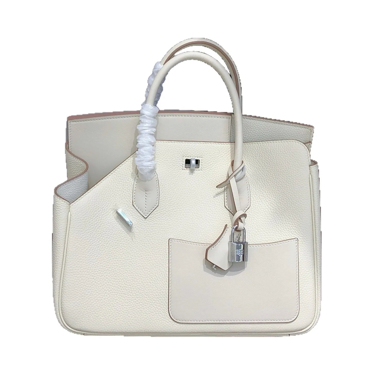 High Texture Handbag New Fashion Temperament Lychee Pattern Irregular Splicing Single Shoulder Messenger Women's Bag Commuting