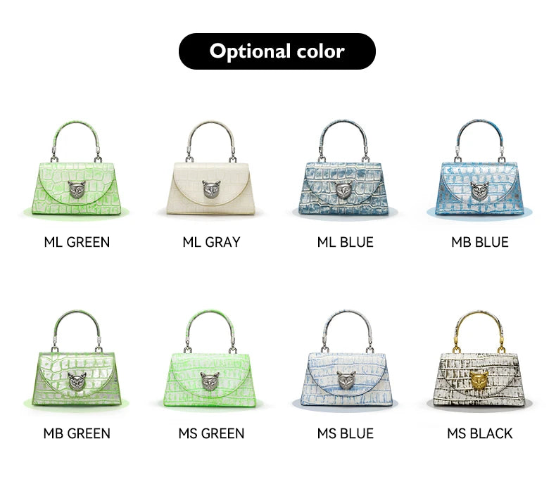 Bafelli Genuine Leather Doctor Bag – Animal Print Handbag
