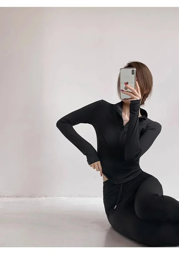 Quick-Dry Performance Yoga Jacket