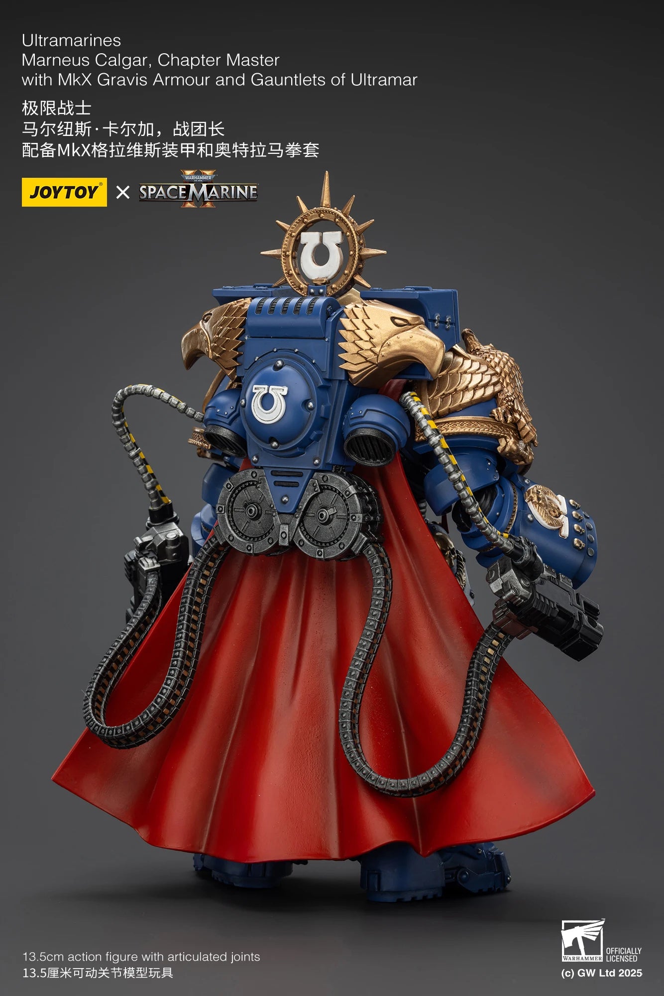 JOYTOY Warhammer 40k 1/18 Action Figures Ultramarines Marneus Calgar, Chapter Master Ultramarines Victrix Honour Guard