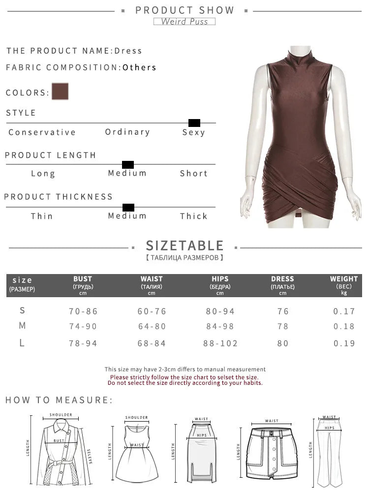 Nibber Cross Ruffles Mini Bodycon Dress