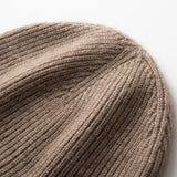 MERRILAMB Men's Pure Cashmere Ribbed Beanie | Soft & Warm