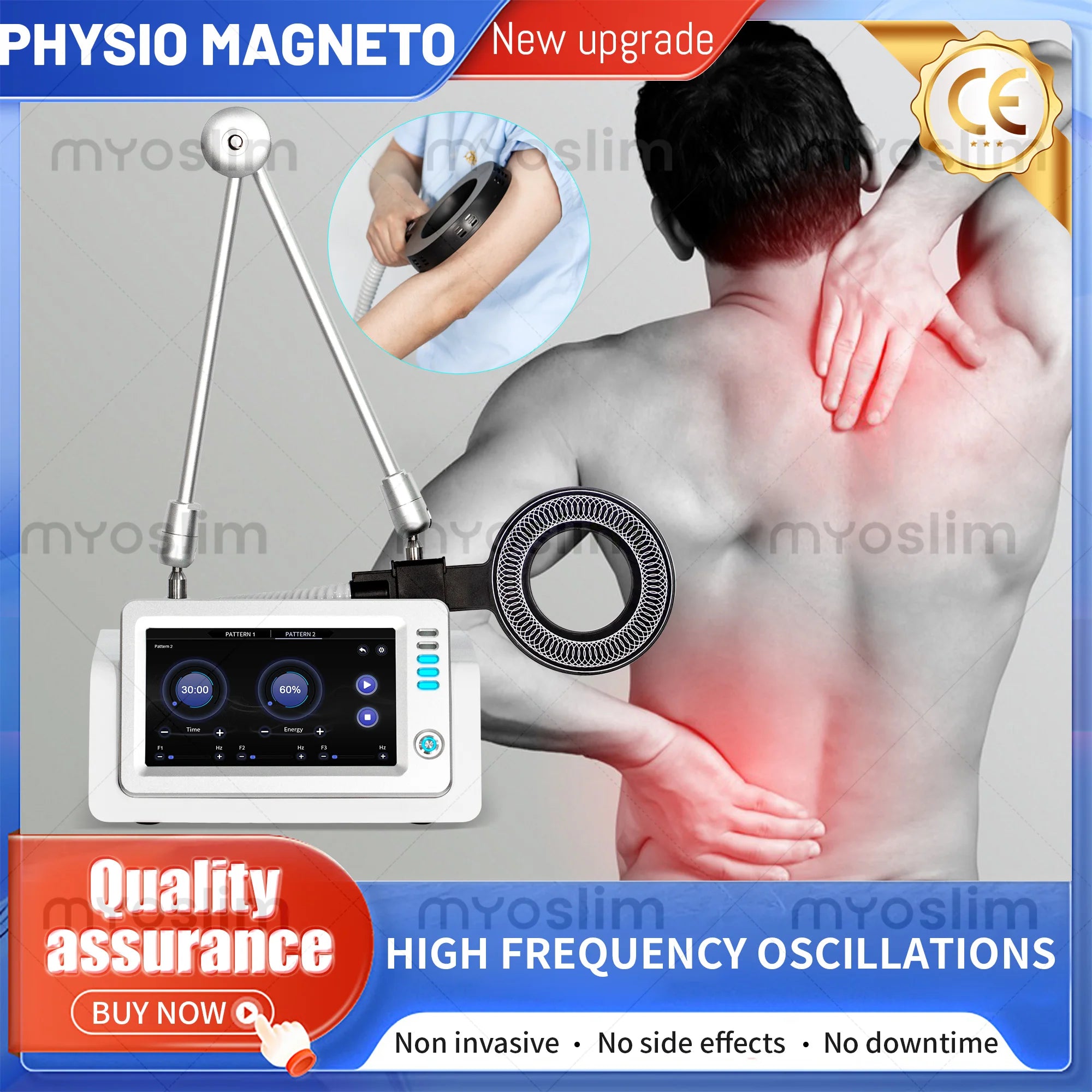 Portable Emtt Physio Magneto Therapy Magnetoterapia Pain Relief PEMF Sports Injury Therapy Magnetotherapy Physiotherapy Machine