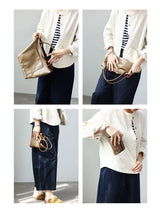 Women Genuine Leather Tote Luxury Light Weight And Comfortable To Use Handbag Colorful Soft Shopping Bags