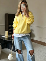 Women's Embroidered Relaxed-Fit Sweatshirt