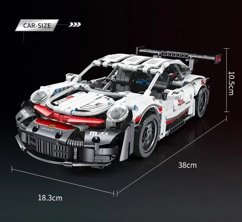Creative DIY Racing Car Model Building Bricks Kit Advanced MOC Construction Toys for Adults Boys Girls Holiday Gift Idea