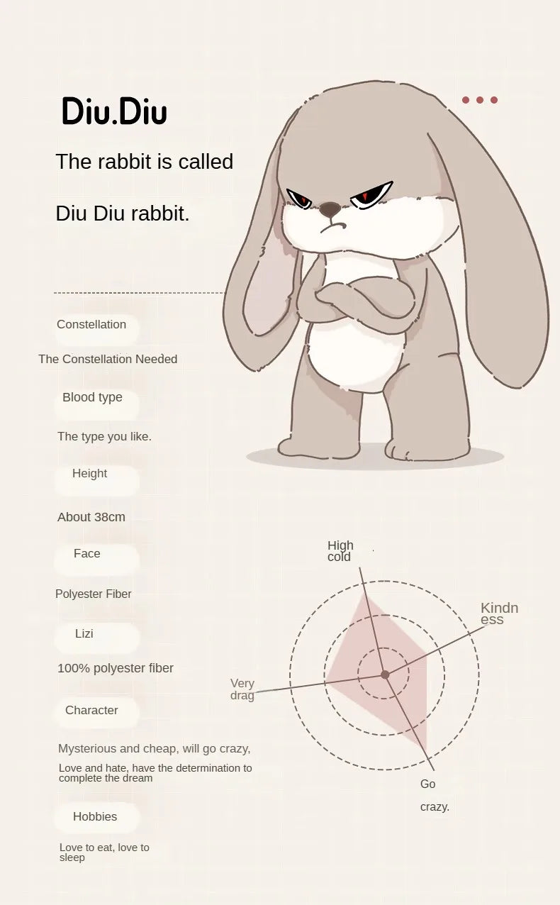 Adorable Long-Eared Rabbit Plush Toy | Soft & Cuddly