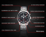 VK63 Chronograph Men's Watch | Panda Dial | 100M Water Resistant