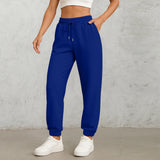 Women's High-Waist Drawstring Straight-Leg Pants