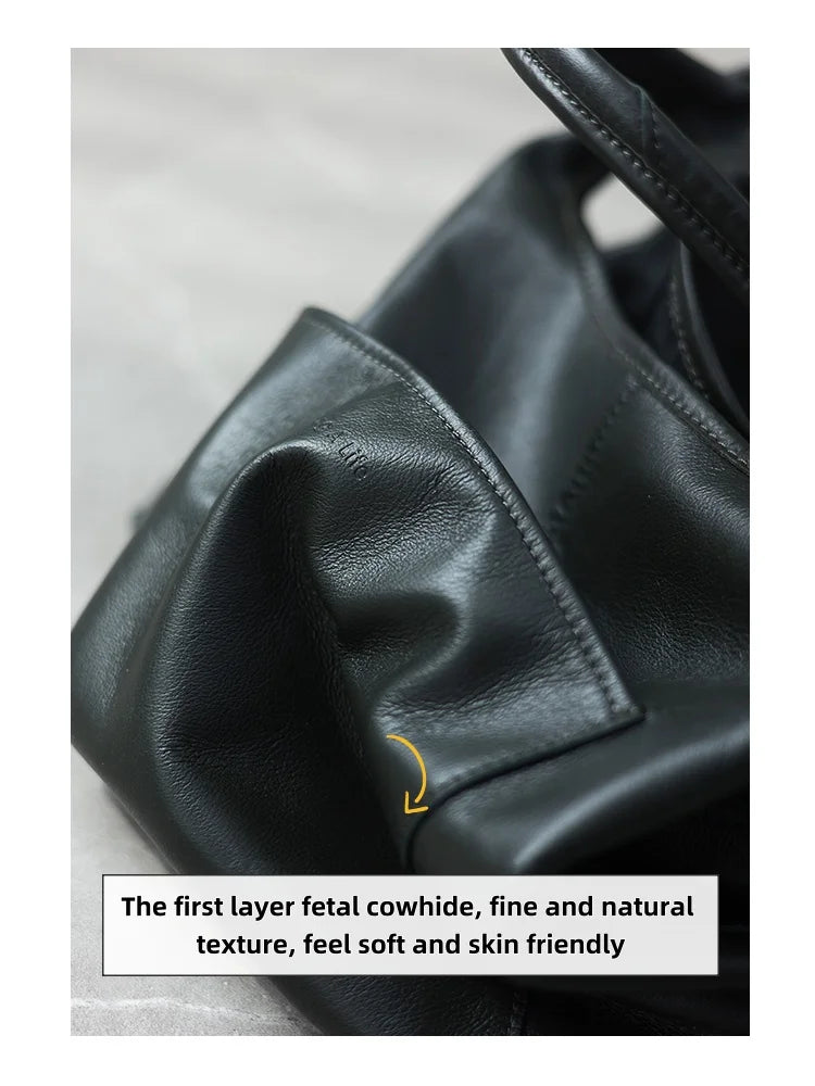 Women Genuine Leather Tote Luxury Light Weight And Comfortable To Use Handbag Colorful Soft Shopping Bags