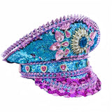 Rhinestone Captain Hat | Festival & Masquerade Cap