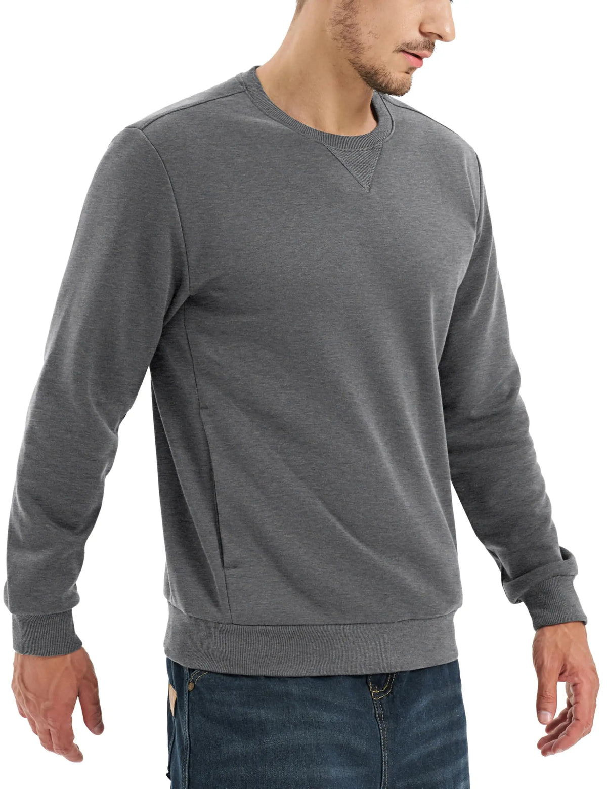 TACVASEN Men’s Fleece Crewneck Sweatshirt