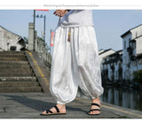Men’s Ice Silk Dragon Jacquard Bloomers