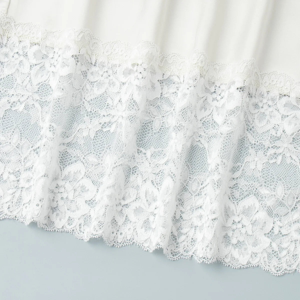 Elegant High-Waist Lace Midi Skirt