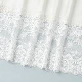 Elegant High-Waist Lace Midi Skirt