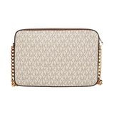 Michael Kors Ole Jet Set Item Large Women'S Pvc With Leather Single Shoulder Crossbody Bag Small Square