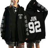 Y2K Graphic Zip-Up Hoodie