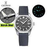 Cronos New 39mm Texture Luxury Men Business Dress Watches SW200 Automatic Mechanical Waterproof 100m L6037M