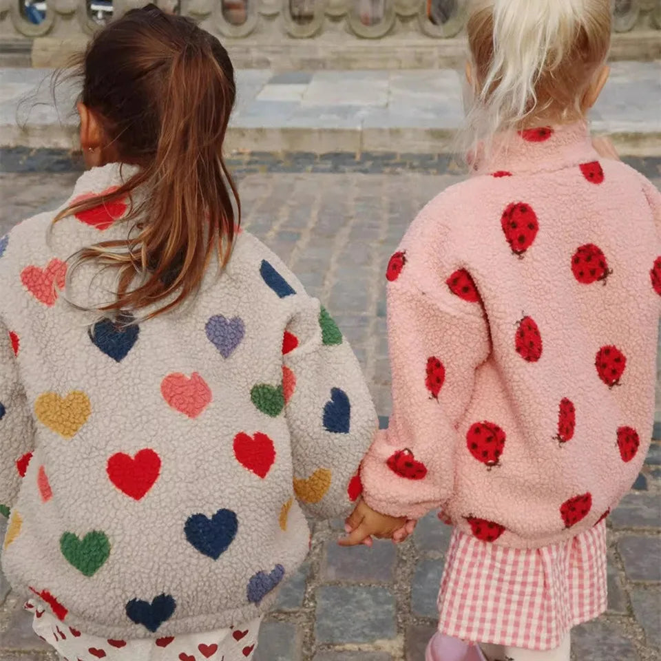 Kids' Sequin Lambswool Winter Jacket