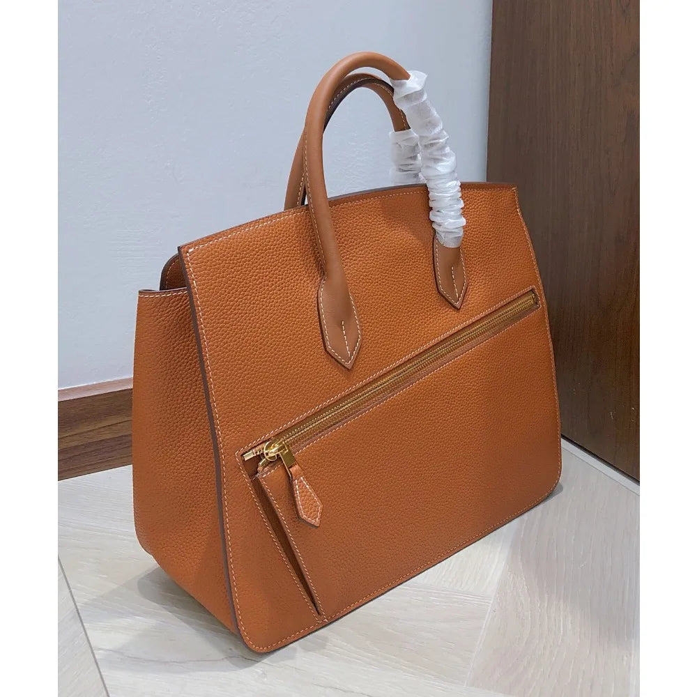 High Texture Handbag New Fashion Temperament Lychee Pattern Irregular Splicing Single Shoulder Messenger Women's Bag Commuting