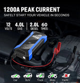 EAFC 12V  Car Jump Starter Power Bank Portable Car Battery Booster ChargerStarting Device Auto Emergency Start-up Lighting