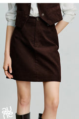 Toyouth Corduroy A-Line Mini Skirt | Autumn 2025
