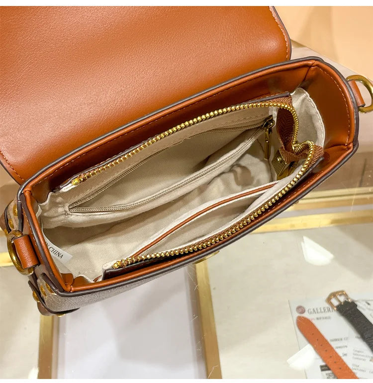 Contrast Color Luxury Box Bag