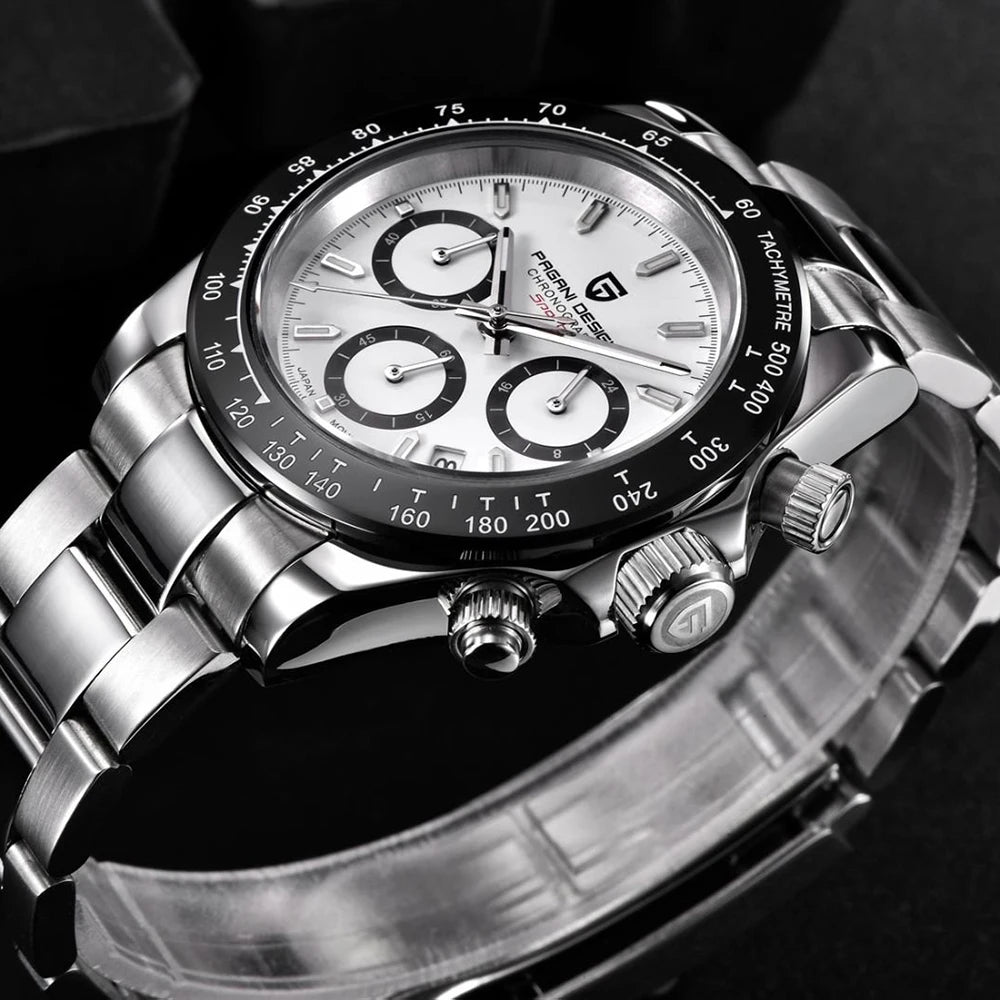 PAGANI DESIGN 2026 New Sports Chronograph Top waterproof Luxury Quartz Watch For Men Sapphire crystal Automatic Date Wrist watch