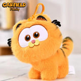 ORIGINAL Garfield Kawaii Soft Plush Toys Keychain Cute Cats Anime Stuffed Animals Peluche Doll Pendants Birthdays Gifts For Kids