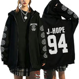 Y2K Graphic Zip-Up Hoodie