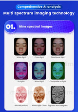 3D Magic Ai Facial Testing X5 ProMirror Wood Lamp Acne Scanner Skin Detector Skin Analyzer Facial Tester Facial Analyzer Machine