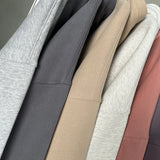 Cotton Baggy Fleece Hoodies for Men Solid Color Plush Pullovers Oversized Hooded Sweatshirt Autumn Winter Thick Clothes Unisex