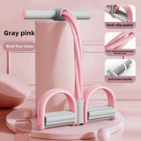 6 Tubes Natural Rubber Pedal Resistance Bands with Handles Multifunctional Yoga Pedal Puller Elastic Tension Rope Full Body Slimming Stretching Trainer Fitness Exercise Equipment for Abdomen Waist Arm Leg Home Gym Yoga Workou