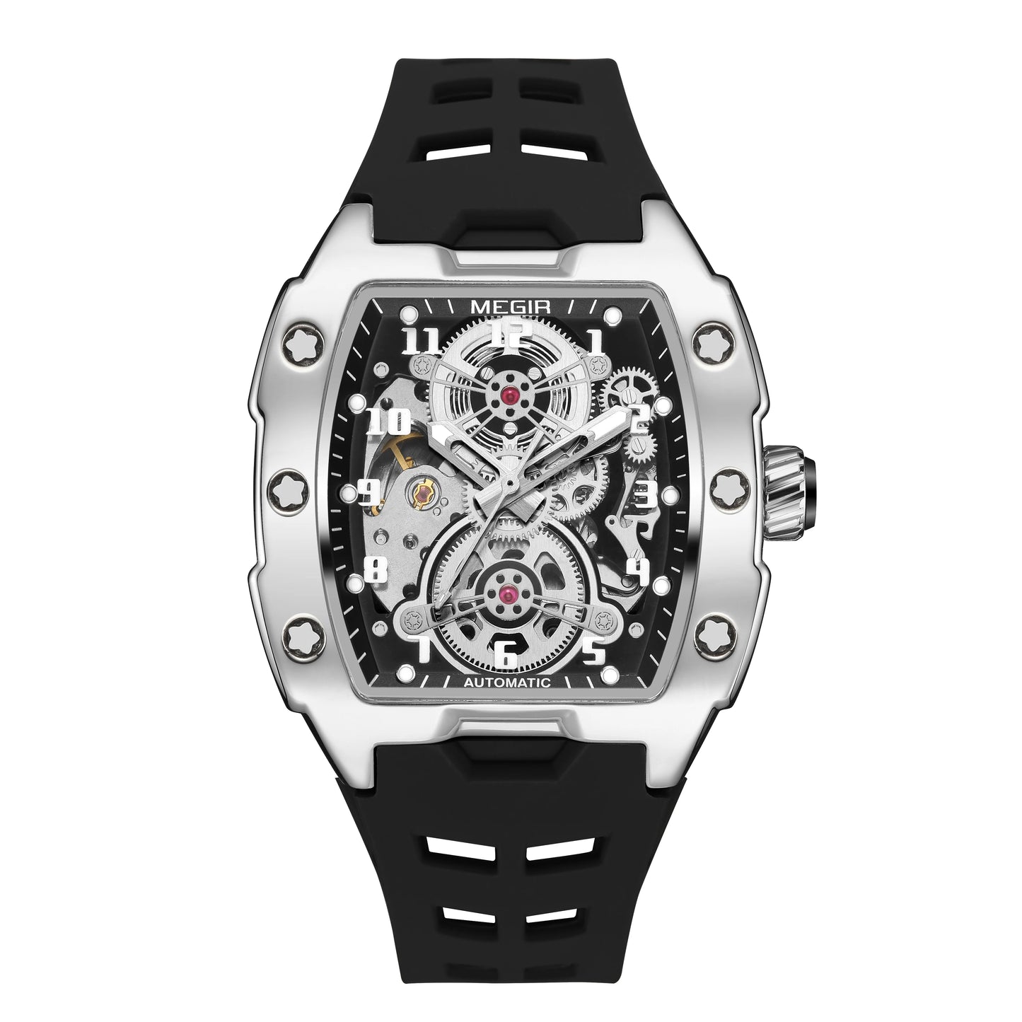 MEGIR Luxury Mechanical Skeleton Watch