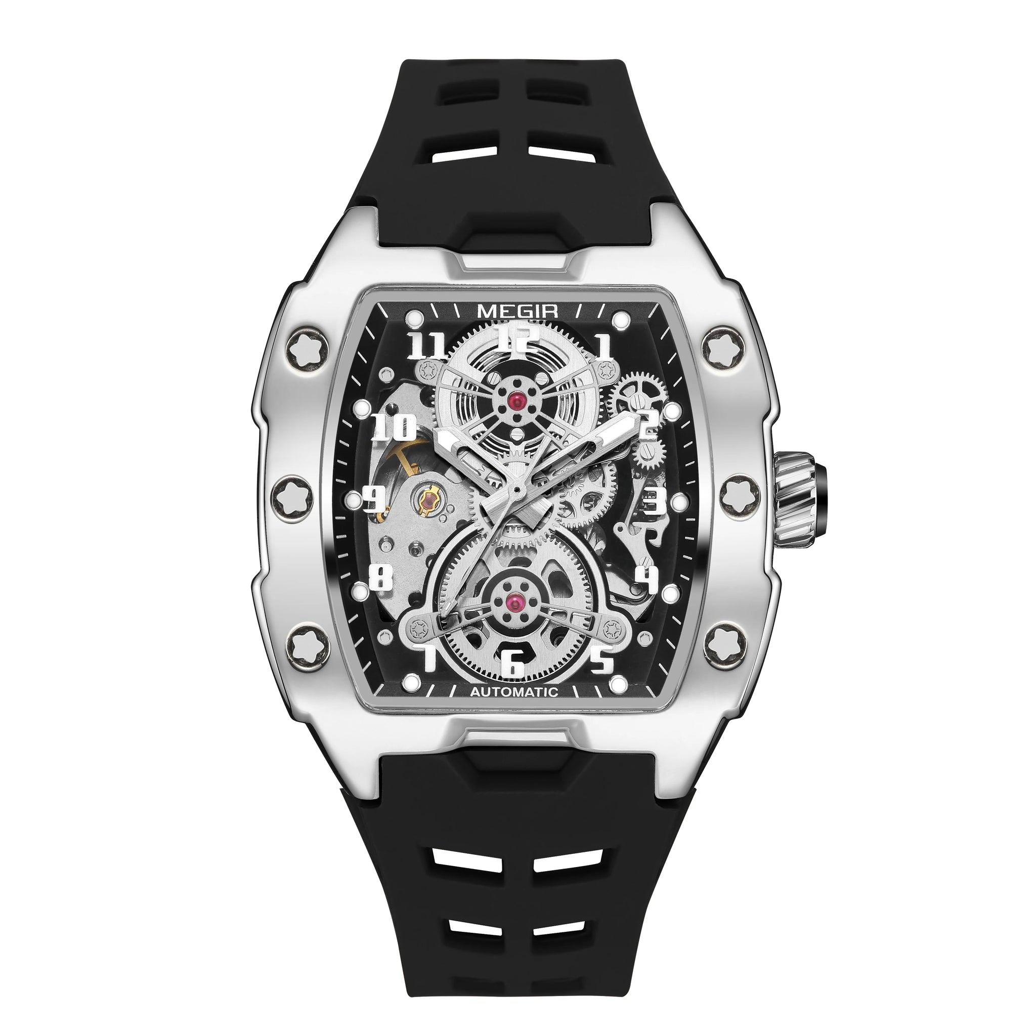 MEGIR Luxury Mechanical Skeleton Watch