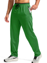 Men's Drawstring Activewear Pants with Zipper Pockets