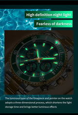 VA VA VOOM Men’s Luxury USA Business Diver Watch – Stainless Steel Quartz Chronograph