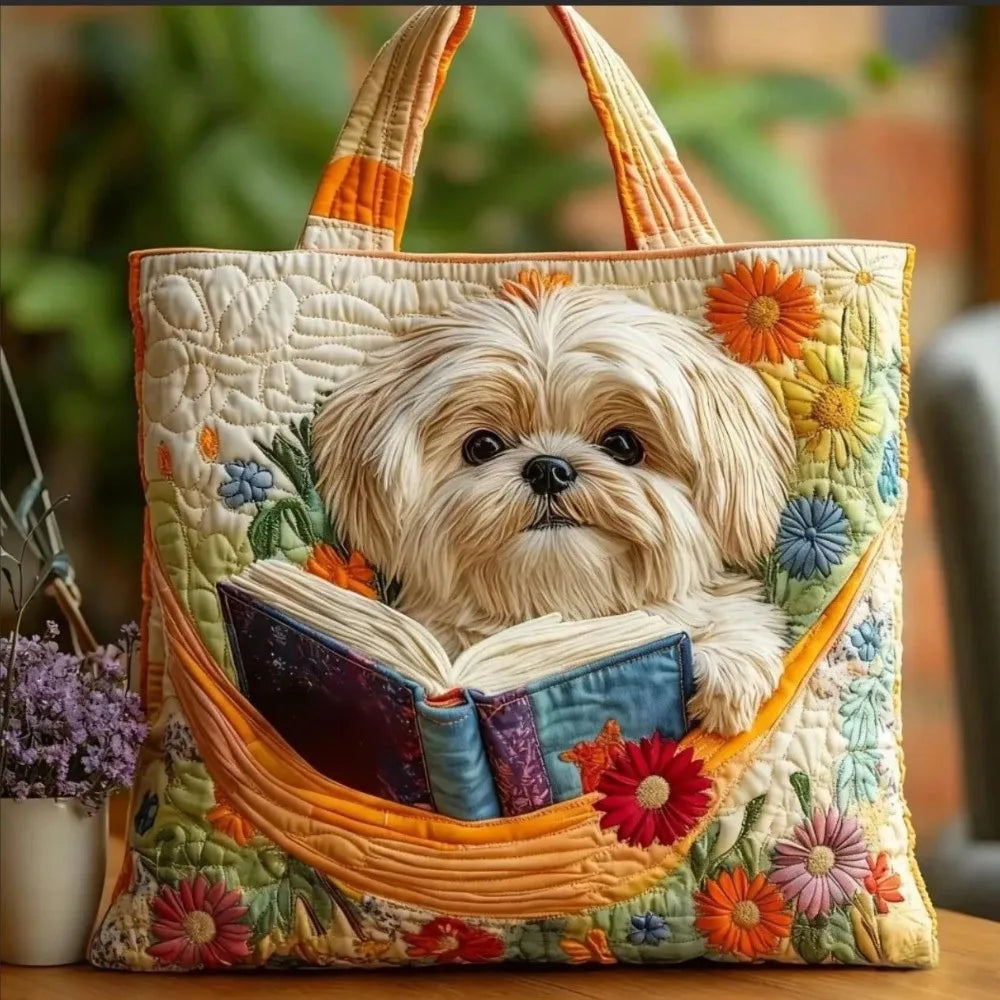 Creative Large Capacity Quilted Tote Bag 3D Printed Pattern Soft Travel Handbag Lightweight Shopping Bag for Women Girls