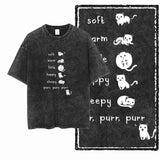 DB Cat Acid-Washed Graphic Tee