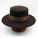 Wool Felt Fedora & Boater Hat – Wide Brim, Unisex