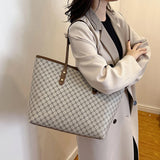 Large Capacity PU Leather Tote
