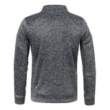 Men Zipper Jackets Standing Collar Sweatshirt Outdoor Streetwear Casual Coat Long Sleeve Coats Men's Clothing M-4XL