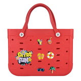 EVA Large Tote Bag Beach Storage 2 in 1 Waterproof Lightweight Travel Handbag for Women
