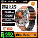 New Upgrade GPS Outdoor Sports SmartWatch Men With 5ATM Swim Compass Altimeter 1.56" AMOLED Heart Rate Bluetooth Call Smartwatch