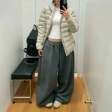Women's High-Waist Wide-Leg Sweatpants