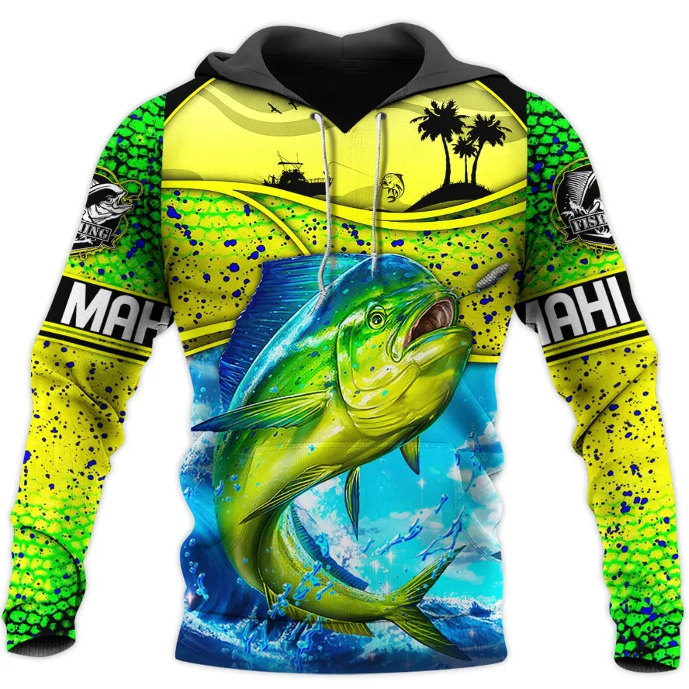 Marlin Fishing Camo 3D Pullover